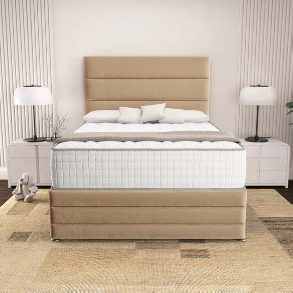 Havana Divan Bed - Mink Plush Velvet
