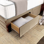 Havana Divan Bed - Mink Plush Velvet