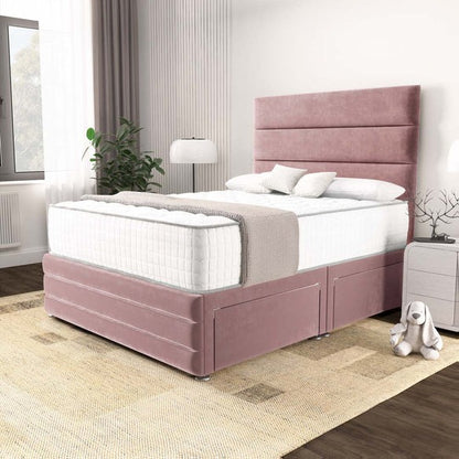 Havana Divan Bed - Pink Plush Velvet