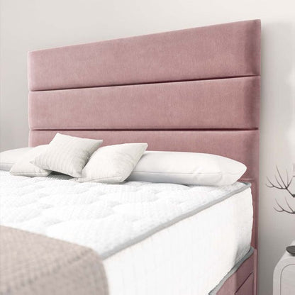 Havana Divan Bed - Pink Plush Velvet