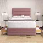 Havana Divan Bed - Pink Plush Velvet