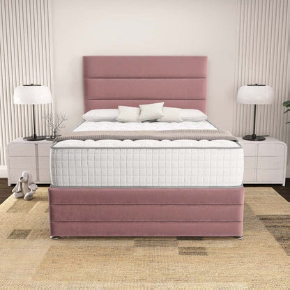 Havana Divan Bed - Pink Plush Velvet