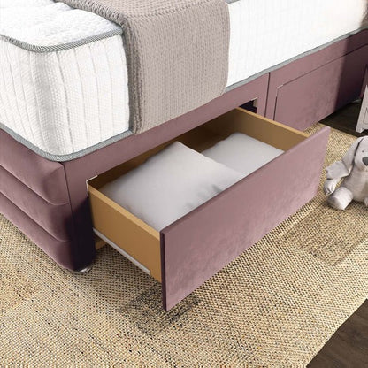 Havana Divan Bed - Pink Plush Velvet