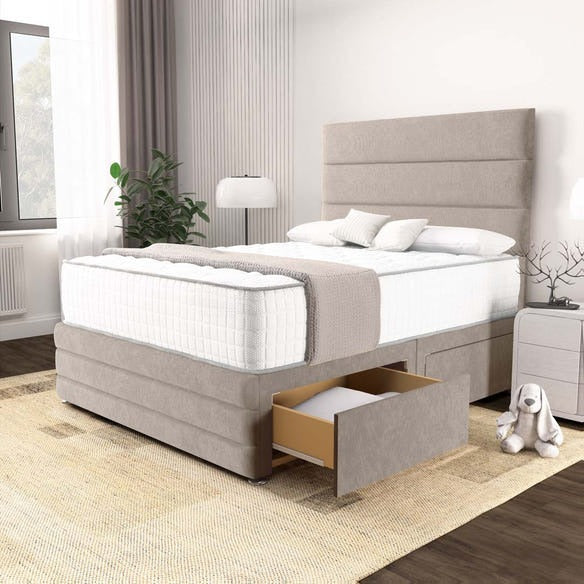 Havana Divan Bed - Seal Grey Naples