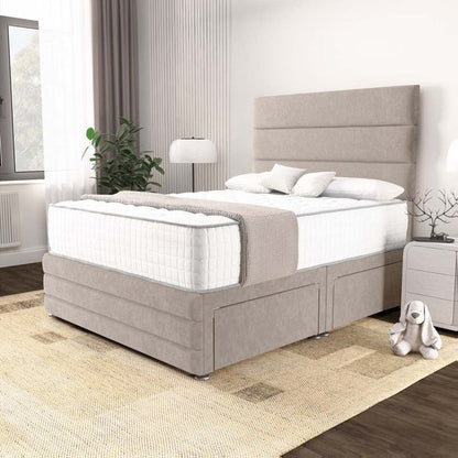Havana Divan Bed - Seal Grey Naples
