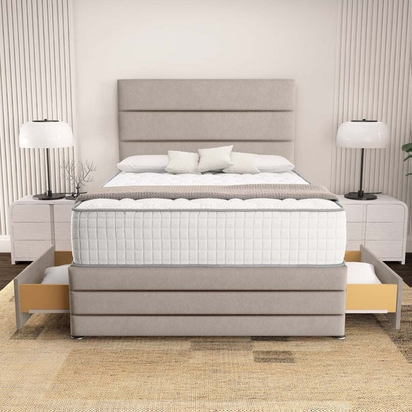 Havana Divan Bed - Seal Grey Naples