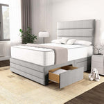 Havana Divan Bed - Silver Linoso