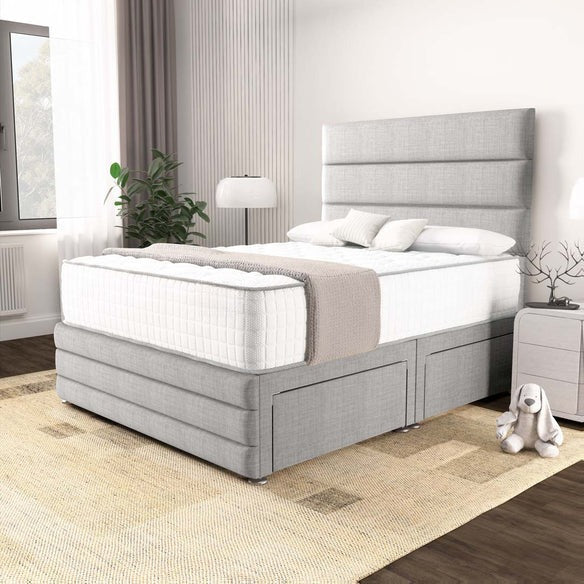 Havana Divan Bed - Silver Linoso