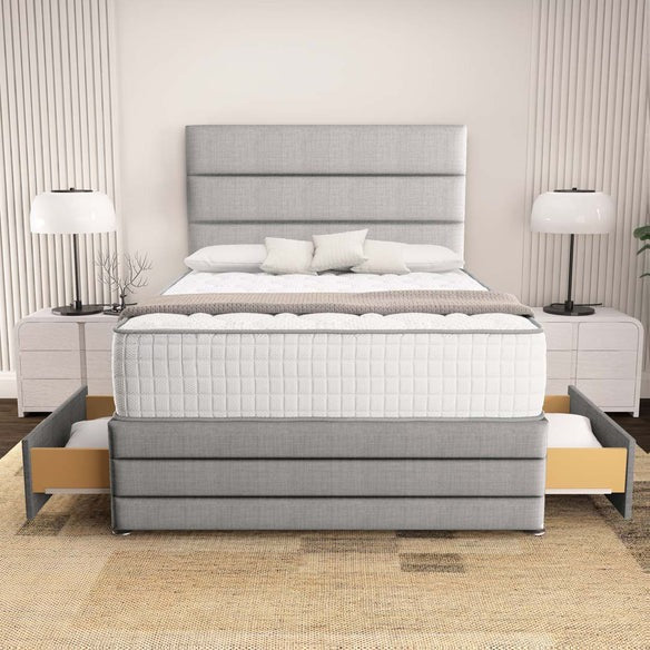 Havana Divan Bed - Silver Linoso