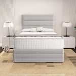 Havana Divan Bed - Silver Plush Velvet