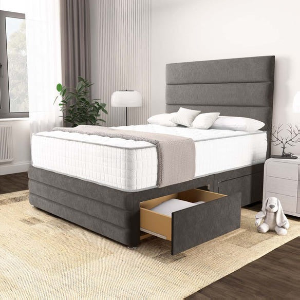 Havana Divan Bed - Slate Grey Naples