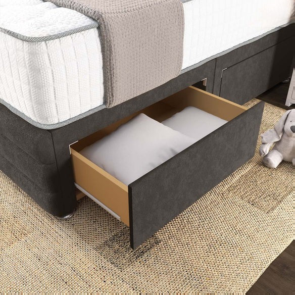 Havana Divan Bed - Slate Grey Naples