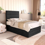 Havana Kids Ottoman Divan Bed - Black Naples