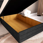 Havana Kids Ottoman Divan Bed - Black Naples