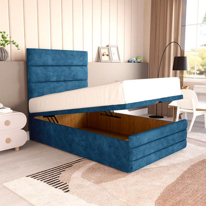 Havana Kids Ottoman Divan Bed - Blue Coniston