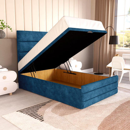 Havana Kids Ottoman Divan Bed - Blue Coniston