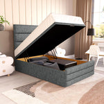 Havana Kids Ottoman Divan Bed - Charcoal Chenille