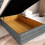 Havana Kids Ottoman Divan Bed - Charcoal Chenille