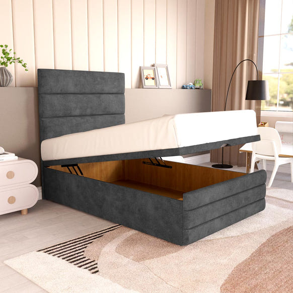 Havana Kids Ottoman Divan Bed - Charcoal Coniston