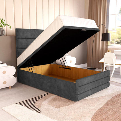 Havana Kids Ottoman Divan Bed - Charcoal Coniston