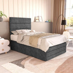 Havana Kids Ottoman Divan Bed - Charcoal Coniston