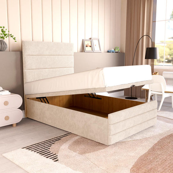 Havana Kids Ottoman Divan Bed - Cream Naples