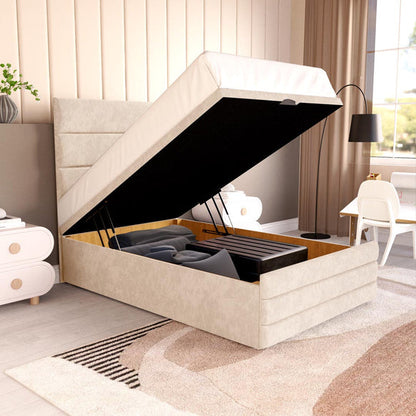 Havana Kids Ottoman Divan Bed - Cream Naples