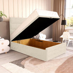 Havana Kids Ottoman Divan Bed - Cream Plush Velvet
