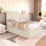 Havana Kids Ottoman Divan Bed - Cream Plush Velvet