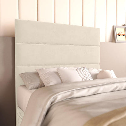 Havana Kids Ottoman Divan Bed - Cream Plush Velvet