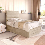 Havana Kids Ottoman Divan Bed - Mink Plush Velvet