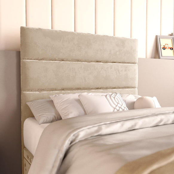 Havana Kids Ottoman Divan Bed - Mink Plush Velvet