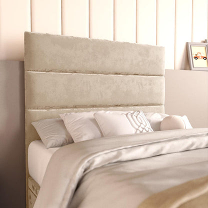 Havana Kids Ottoman Divan Bed - Mink Plush Velvet
