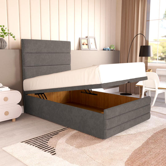 Havana Kids Ottoman Divan Bed - Slate Grey Naples
