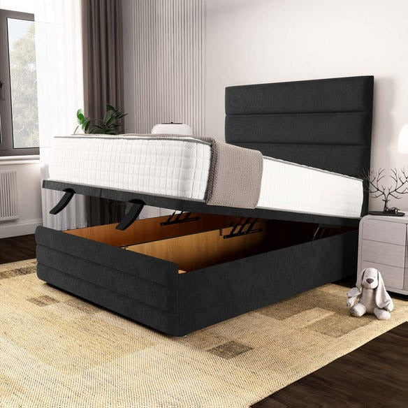 Havana Ottoman Divan Bed - Black Naples
