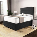 Havana Ottoman Divan Bed - Black Naples