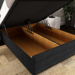 Havana Ottoman Divan Bed - Black Naples