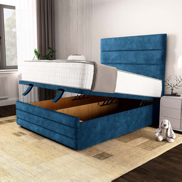 Havana Ottoman Divan Bed - Blue Coniston