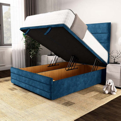 Havana Ottoman Divan Bed - Blue Coniston