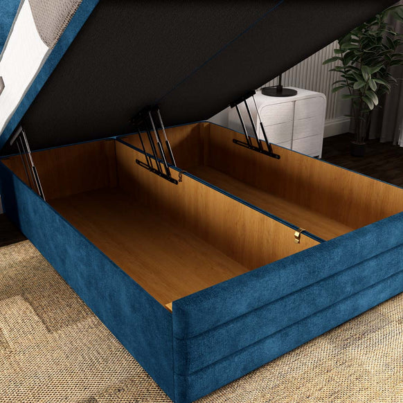 Havana Ottoman Divan Bed - Blue Coniston