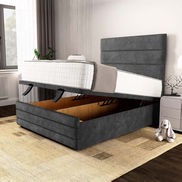 Havana Ottoman Divan Bed - Charcoal Coniston