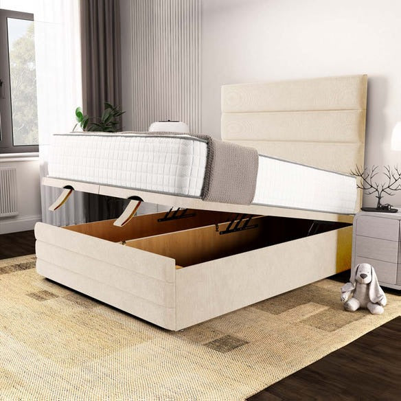 Havana Ottoman Divan Bed - Cream Naples