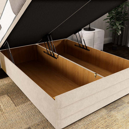 Havana Ottoman Divan Bed - Cream Naples