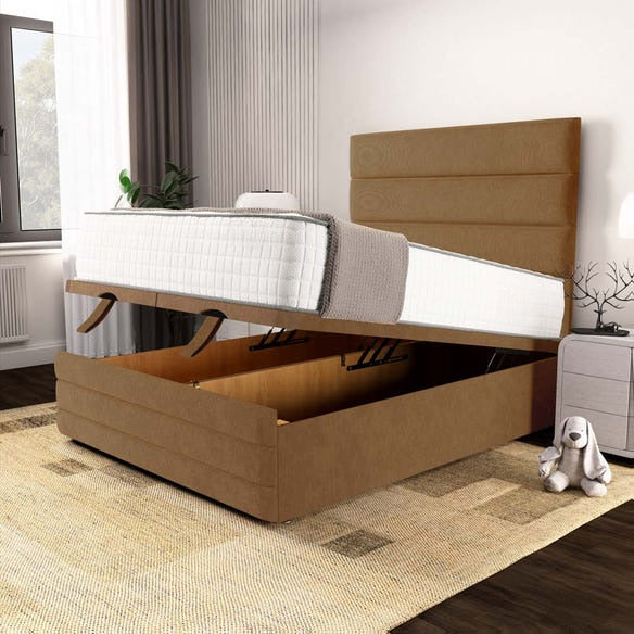 Havana Ottoman Divan Bed - Mink Naples