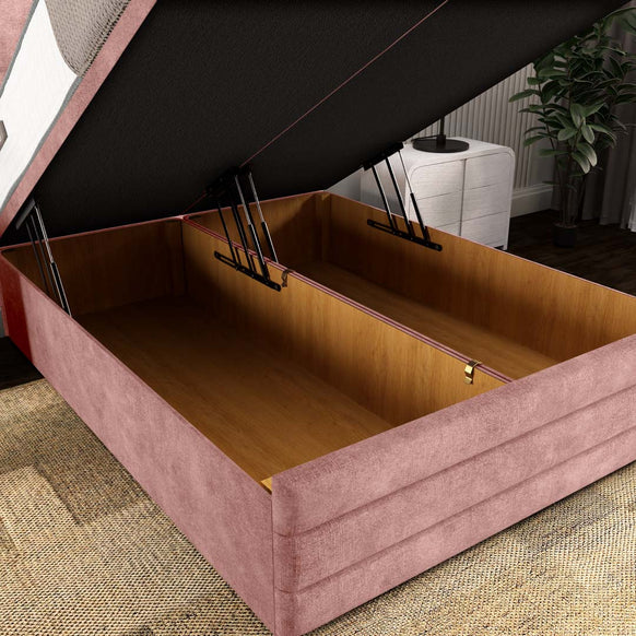 Havana Ottoman Divan Bed - Pink Coniston
