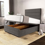 Havana Ottoman Divan Bed - Slate Grey Naples