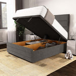 Havana Ottoman Divan Bed - Slate Grey Naples