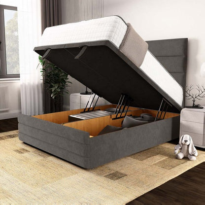 Havana Ottoman Divan Bed - Slate Grey Naples