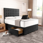 Kingston Divan Bed - Black Naples
