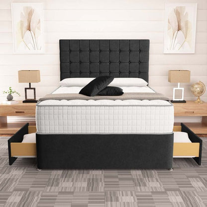 Kingston Divan Bed - Black Naples